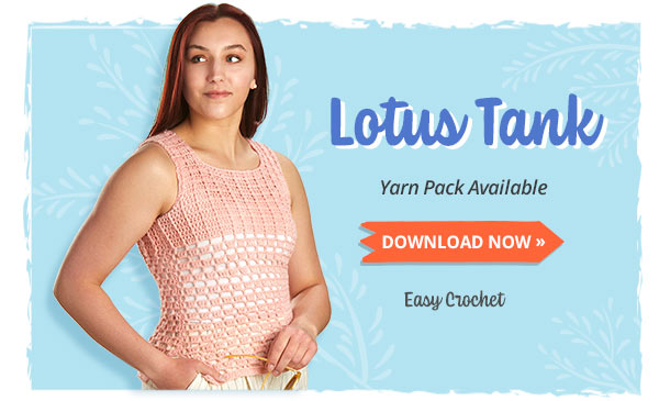  Free Pattern Friday Lotus Tank Summer Is Here Herrschners